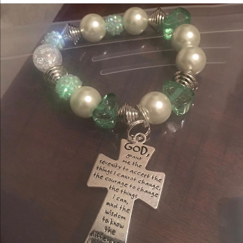 Serenity prayer charm bracelet